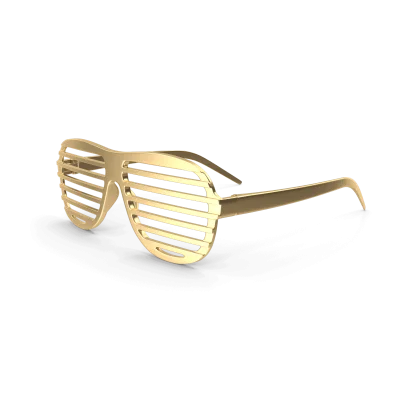 Сонцезахисні окуляри із золотою решіткою
